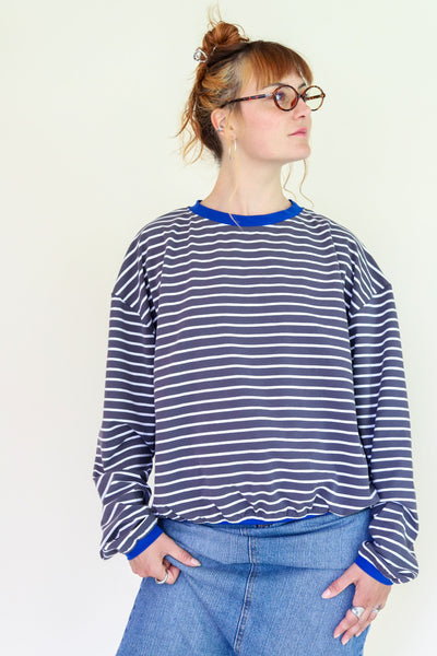 Sweatshirt gestreift